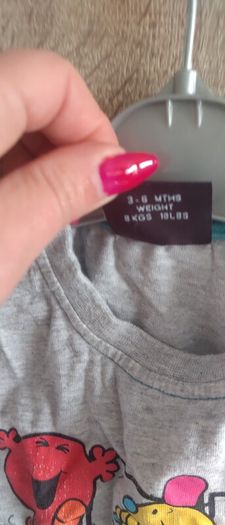Next 3/6 months never worn mr man and little miss