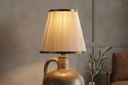 mid century terracotta lamp