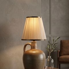 mid century terracotta lamp