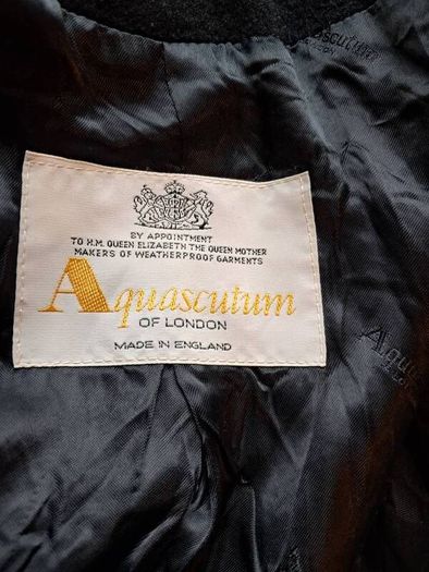 Aquascutum wool cashmere open-fronted Swing Coat