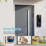 Smart Video Doorbell Dual Camera, 1296P Wireless Indoor/Outdoor Surveillance Cam, Live View, Included Doorbell Receiver, AI Human Detection, 2-Way Audio, Night Vision, 2.4G Wifi, Cloud Storage Image 5