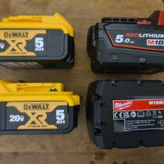 Dewalt/ Milwaukee 18 V 5Ah