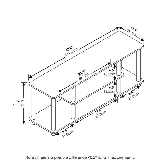 Black TV Stand for TVs up to 50 inch (FREE POSTAGE)