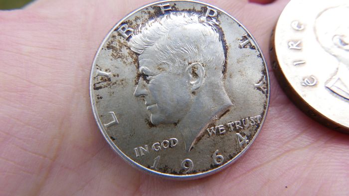 Silver Coins -1964 Kennedy Half Dollar  - 1966 IRELAND 10 Shilling