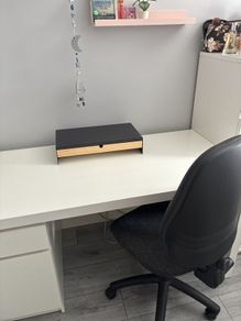 desk and chair