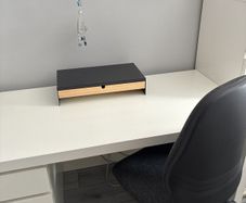 desk and chair