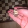 Wooden foldable chess set w checker pieces Image 6