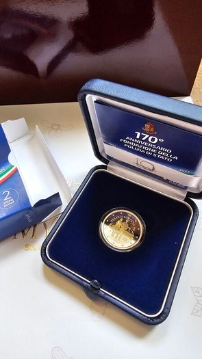 2022 Italian Proof State Police Limited Mintage Box And COA