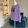 Girls Purple Long Sleeved Top  Size Age UK 13 / EU 160cm Image 8