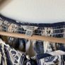 Jigsaw Navy & White Ikat Linen-Blend Boho Blouse Image 3