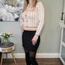 Paris beige sweater with patterns Image 2