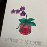 mothers day handmade watercolour card Image 3