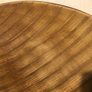 Wooden effect heavy glass oval bowl Image 3