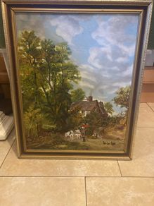High grade signed oil painting free postage