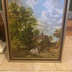 High grade signed oil painting free postage
