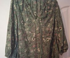 green cotton shirt
