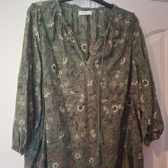 green cotton shirt