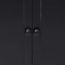 Side Cabinet Black 60x30x75 cm Paulownia Wood Image 2