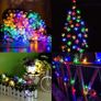Solar String Lights Garden, 23ft 8 Modes 50 LED Blossom Solar Powered Fairy Lights Waterproof Outdoor Flower String Lights for Patio, Yard, Tree, Home, Lawn, Wedding, Party Decorations (Multi Colour) Image 4