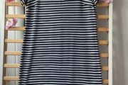dress street one navy &amp; white striped dress size 38(12)