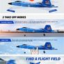 F22 Raptor RC Plane 2.4G 2CH Remote Control Flying Glider With LED Lights EPP Foam Airplane Toys For Children Gifts Image 4