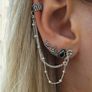 Rock Style Earrings - Set of 5 including an Ear Cuff Image 2