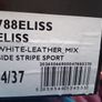 Dune Eliss white leather mix side stripe sport, size 37 Image 6