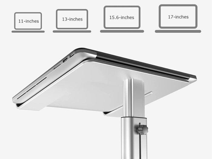 Laptop Stand, Ergonomic Adjustable Computer Stand, Aluminium Alloy Height Holder Riser Compatible with MacBook Air Pro, Dell, HP, Lenovo Samsung (More 11-17" Laptops)