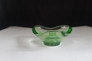 Green Glass Candle Holder
