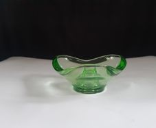 Green Glass Candle Holder