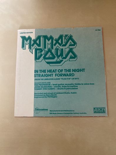 Mamas  Boys vinyl