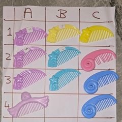 3 Euro Each - Shooting Star Combs - MLP G1 My Little Pony Accessories