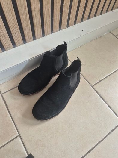 Clarkes suede boots