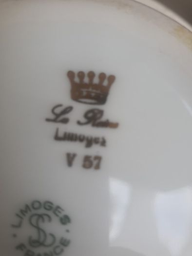 Limoges Set of LAMP and ginger Jar