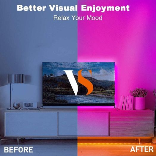 LED Strip Light 10M/20M Led Lights Smart Bluetooth App Control Music Sync Mode Flexible Led Lights for Bedroom Kitchen Gaming Room 10 Meters Roll(Energy Class A++)