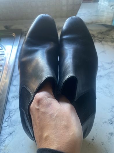 Zara leather boots