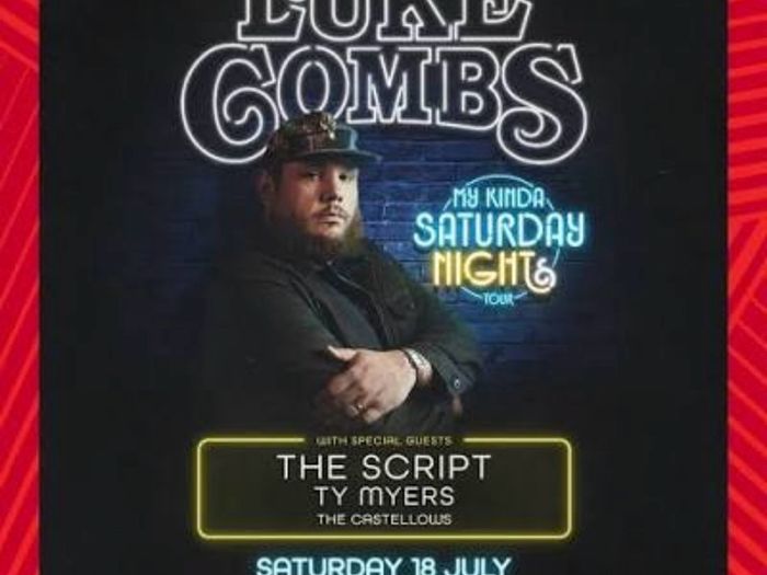 Front standing Luke combs ticket