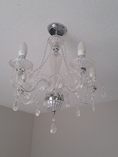 Glass chandelier