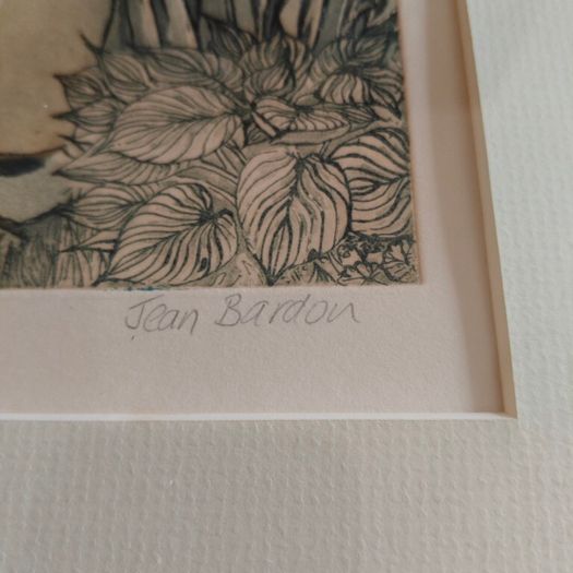 Jean Bardon limited edition etching- summer Garden