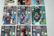 Arsenal vintage football match attack cards
