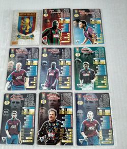 Aston Villa vintage football match attack cards