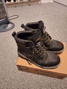 Rock boots and steel toe boots