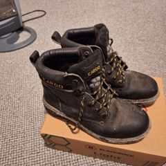 Rock boots and steel toe boots