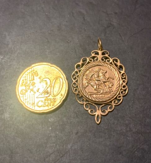 King George Gold Pendant