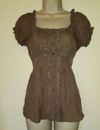 Khaki Coloured Top from Mine size Small (8-10)