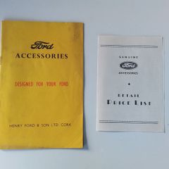 Ford 1950s Accessories Catalogue.