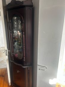 solid Mahogany corner display