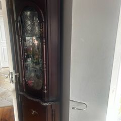 solid Mahogany corner display