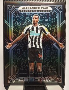 Panini Obsidian #76 Alexander Isak, Newcastle United Silver Etch 059/115