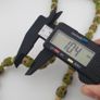 Antique Venetian Style Gabri Eyes Green Glass & Bone Beads Necklace Image 4